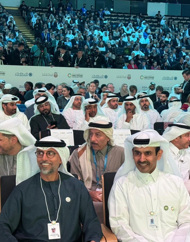 H.E. Minister Saad Sherida Al-Kaabi takes part in the Abu Dhabi Sustainability Week