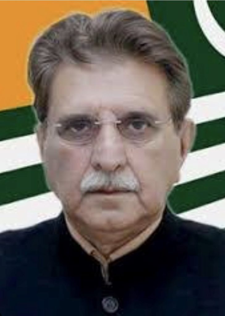 EX AJK PM FAROOQ HAIDER SEEKS IMMEDIATE INTERVENTION OF AJK PRESIDENT TO STOP UNCONSTITUTIONAL INDUCTION OF A MEMBER OF AJK ELECTION COMMISSION