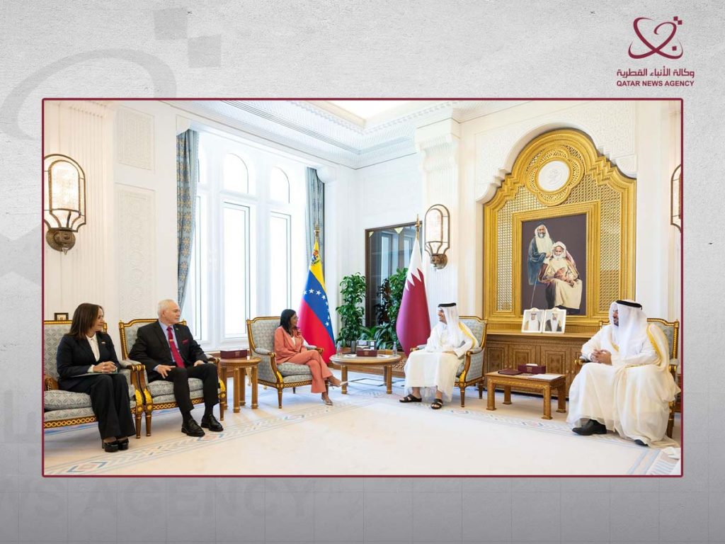 Qatar PM, FM meets executive vice president of Venezuela