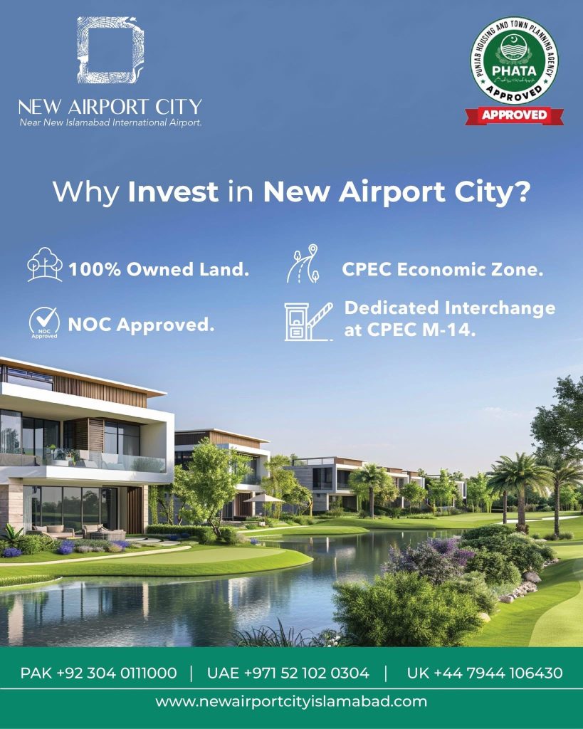 New Airport City Redefines Smart Living Near Islamabad Airport
