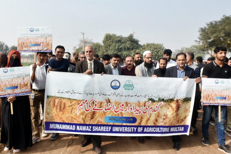 MNS University of Agriculture Multan Launches “Grow More Wheat” Campaign in Line with Punjab Government’s Initiative