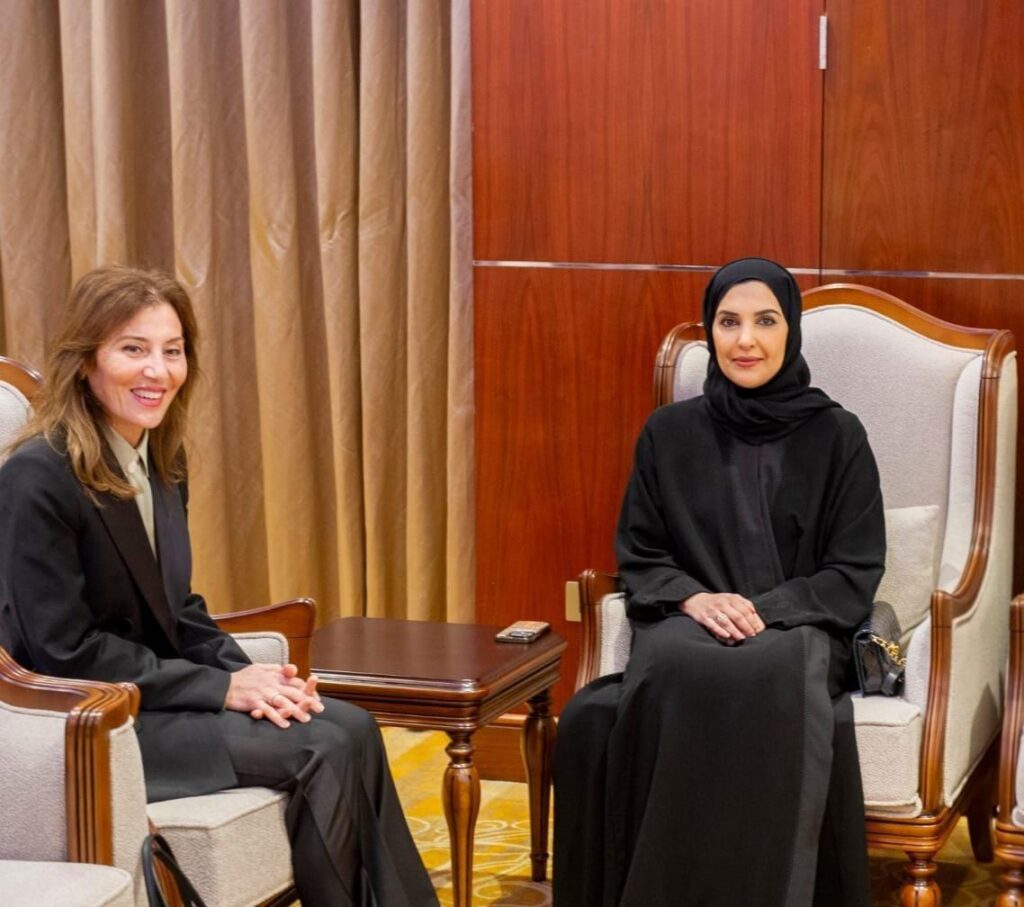 During Her Participation in the General Assembly of the Arab Network in Bahrain, Maryam Al-Attiyah: