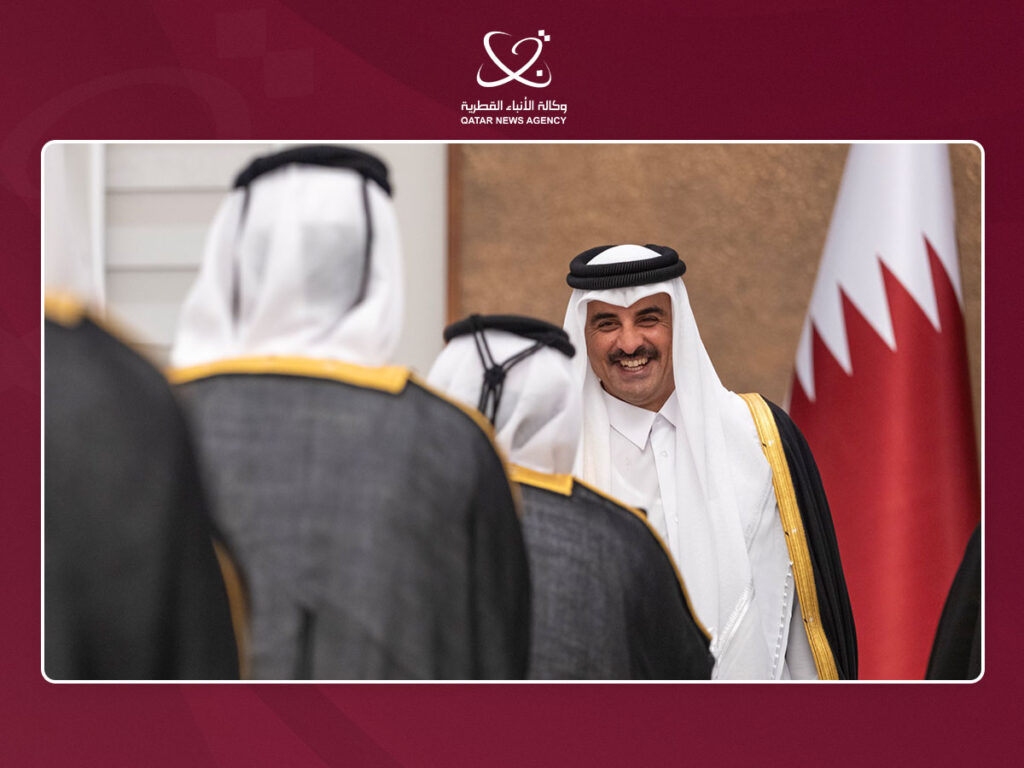 Qatar Amir Receives Well-Wishers on Occasion of Holy Month of Ramadan