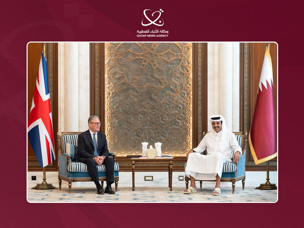 Qatar Amir, UK Prime Minister Discuss Regional and International Developments