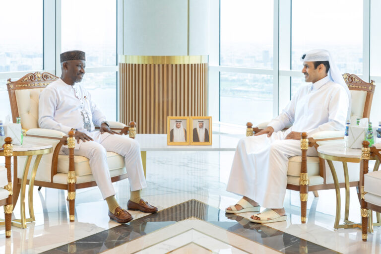H.E. Minister Saad Sherida Al-Kaabi meets Nigeria’s Minister of State for Petroleum Resources