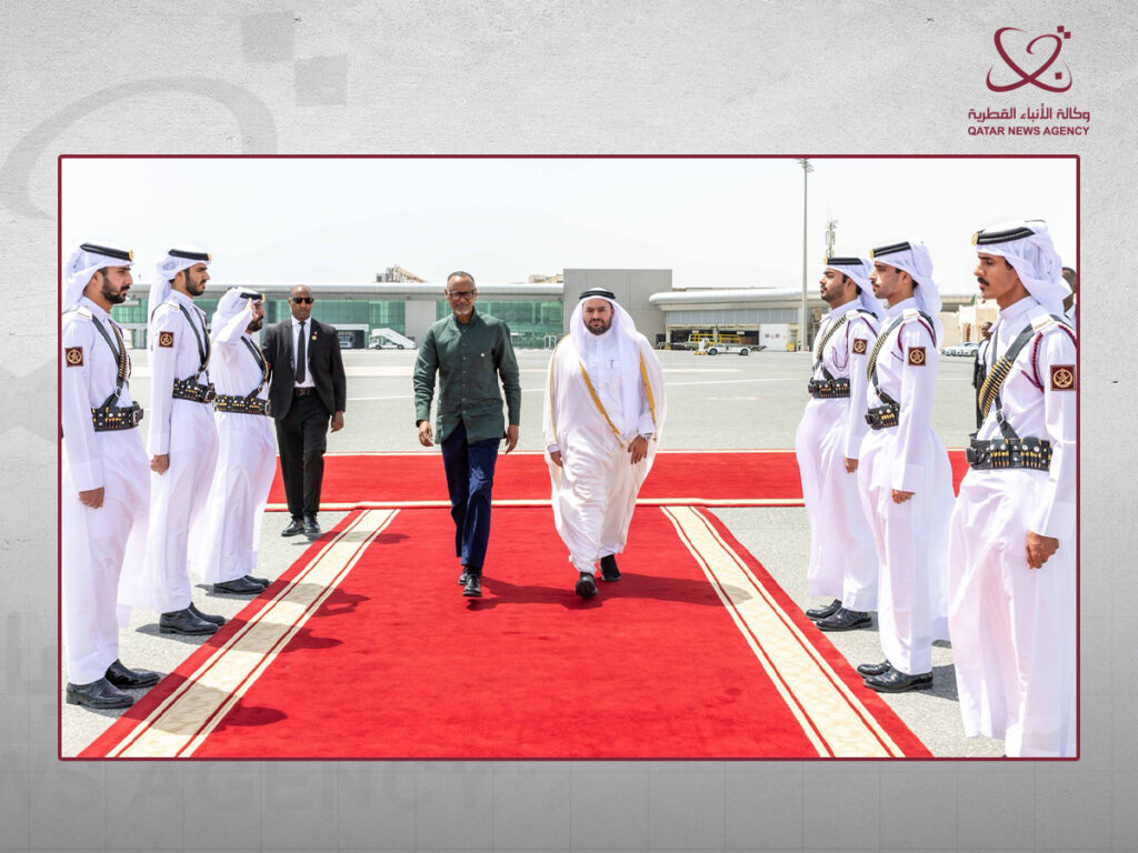 President of Rwanda Leaves Doha