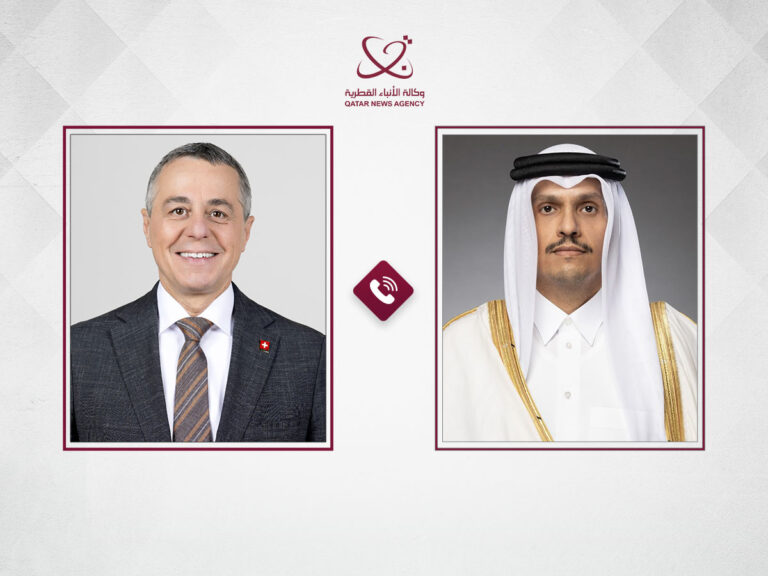 Qatar Prime Minister and Minister of Foreign Affairs Receives Phone Call from Swiss Foreign Minister