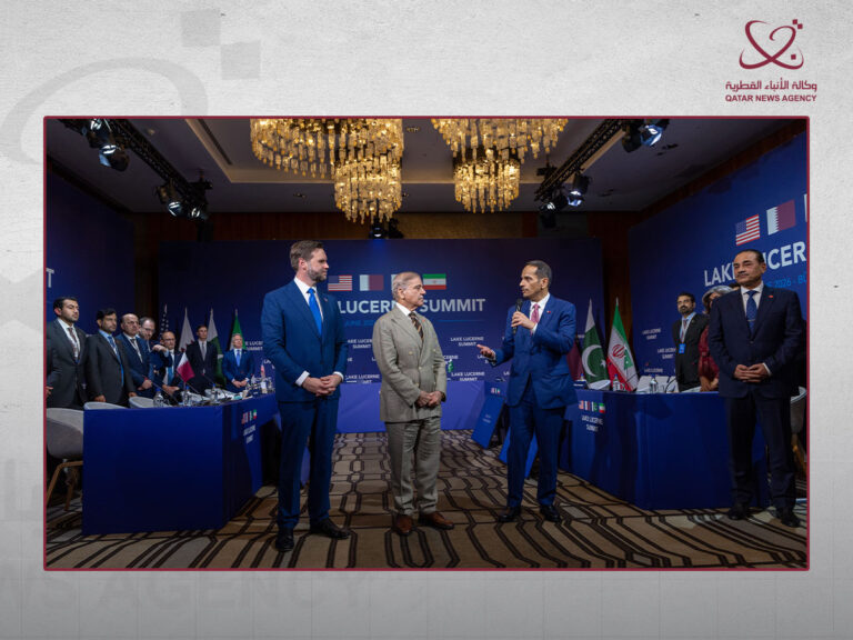 Qatar Prime Minister and Minister of Foreign Affairs Leads Qatar’s Delegation at Lake Lucerne Summit
