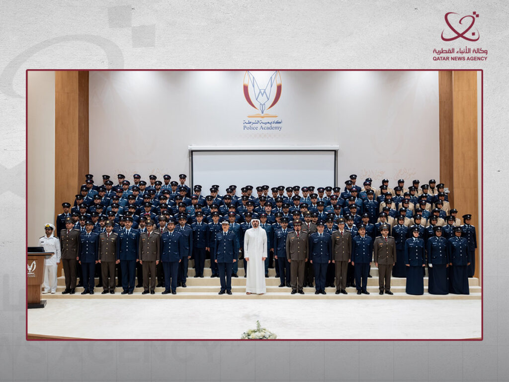 Qatar Interior Minister Attends Police Academy Graduation Ceremony