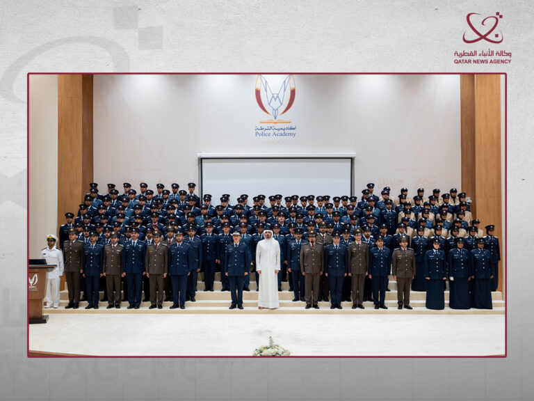 Qatar Interior Minister Attends Police Academy Graduation Ceremony