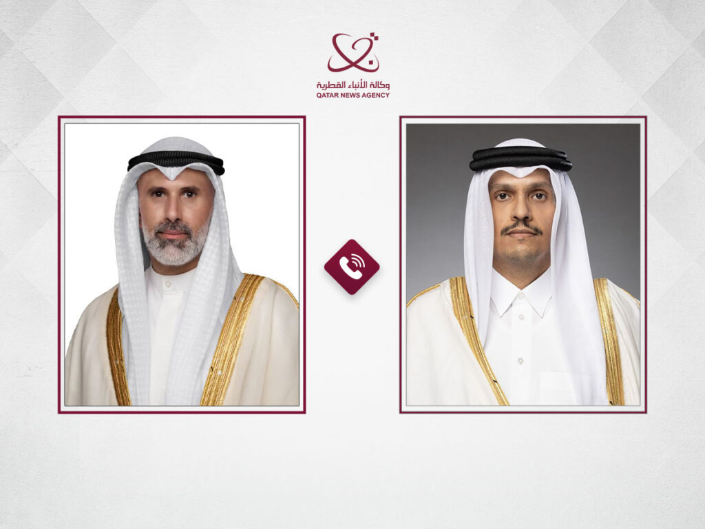 Qatar Prime Minister and Minister of Foreign Affairs Discusses Ties, Regional Developments with Kuwait FM