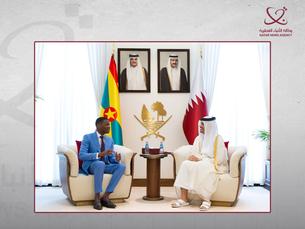 Qatar Prime Minister and Minister of Foreign Affairs Meets Prime Minister of Grenada