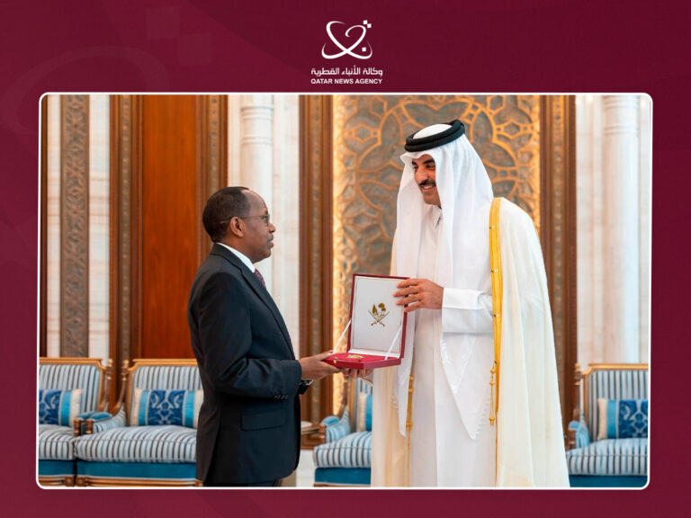 HH the Amir Meets Four Ambassadors on End of Tenure
