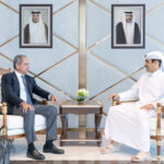 H.E. Minister Saad Sherida Al-Kaabi meets the Lebanese Minister of Energy and Water