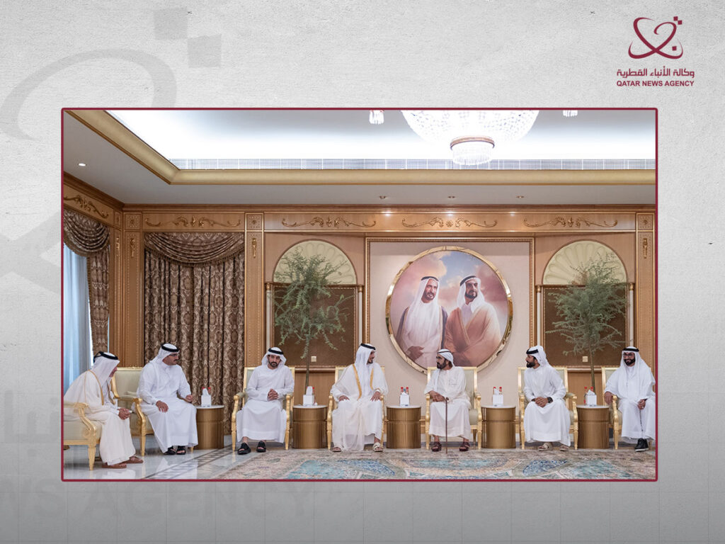 Personal Representative of HH the Amir Conveys Condolences to UAE Vice-President