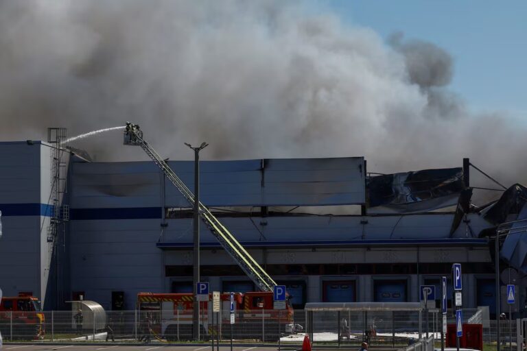 WHO Warehouse Damaged in Kyiv Region Air Attack