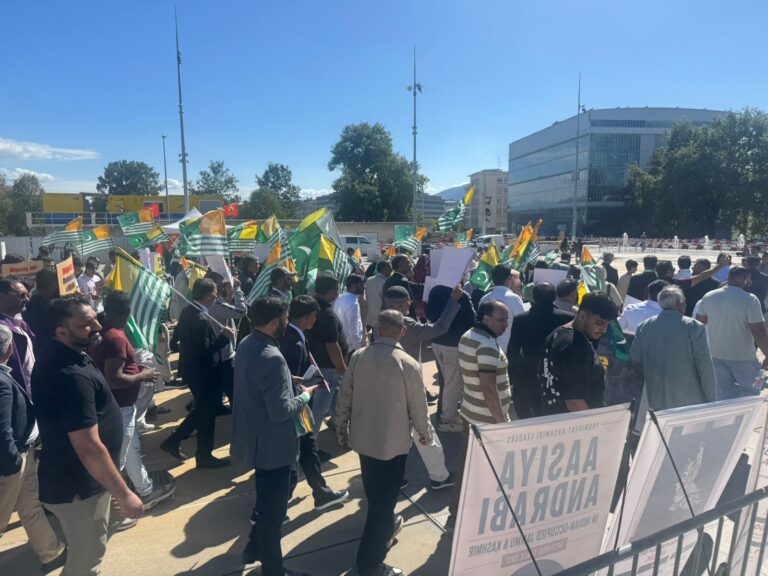Kashmiri Diaspora Protests in Geneva, Urges UN Action on Kashmir