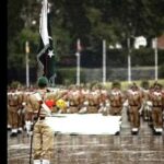 Banners depict spirit of patriotism and solidarity with valiant armed forces of Pakistan.