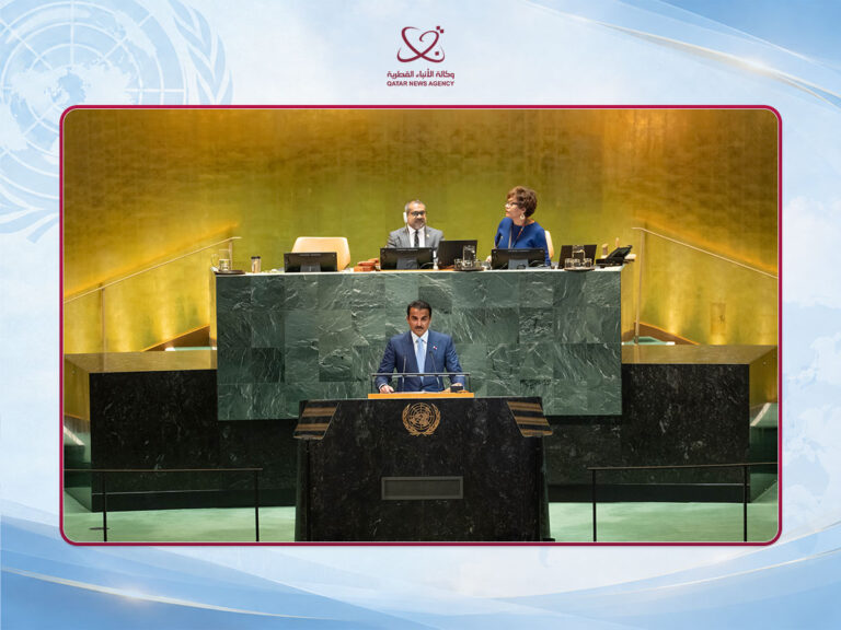 HH the Amir Speeches Before UNGA Meetings: Vision for Peace, Development, and Partnership