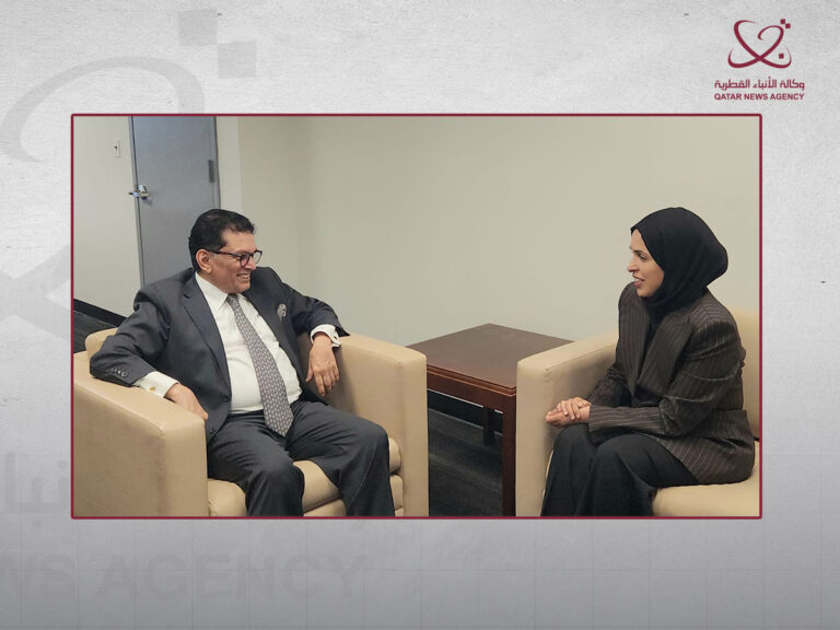 Qatar Permanent Representative to UN Meets 81st UNGA President-Elect