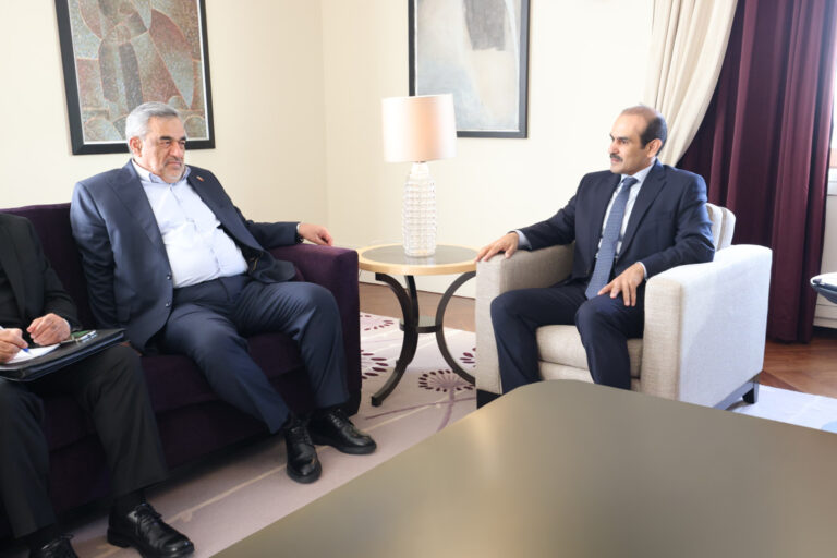 H.E. Minister Saad Sherida Al-Kaabi meets Iran’s Acting Minister of Petroleum