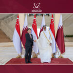 HH Qatar Amir Holds Talks with Singaporean Prime Minister