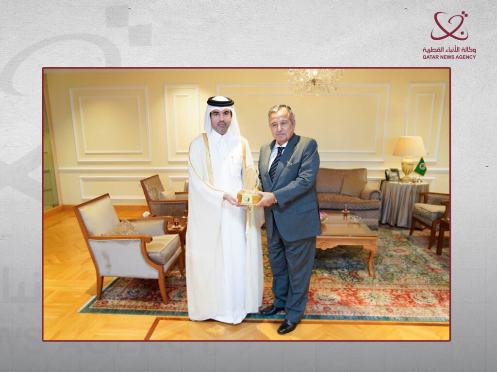 Undersecretary of Ministry of Justice Meets Arab League Secretary-General