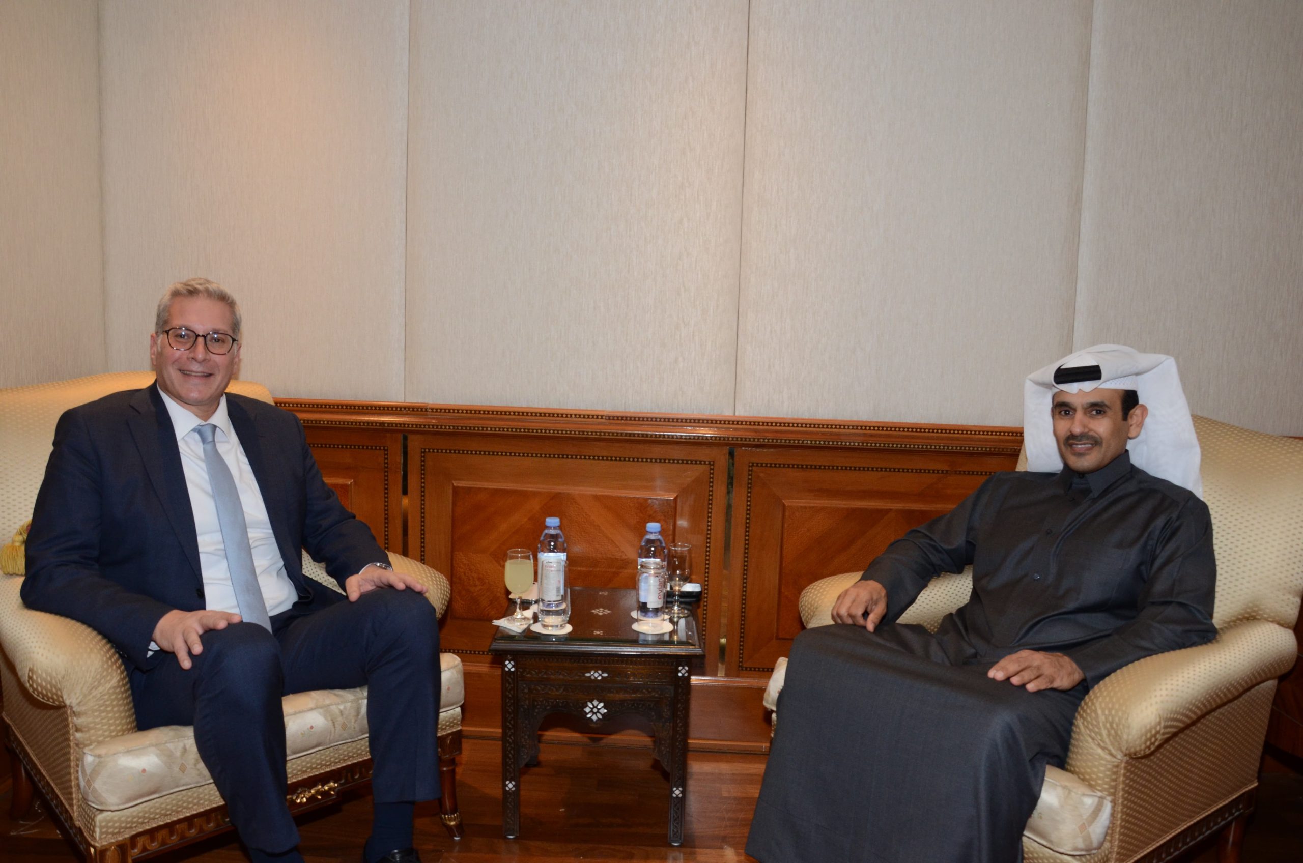 H.E. Minister Saad Sherida Al-Kaabi meets Egypt’s Minister of Petroleum and Mineral Resources