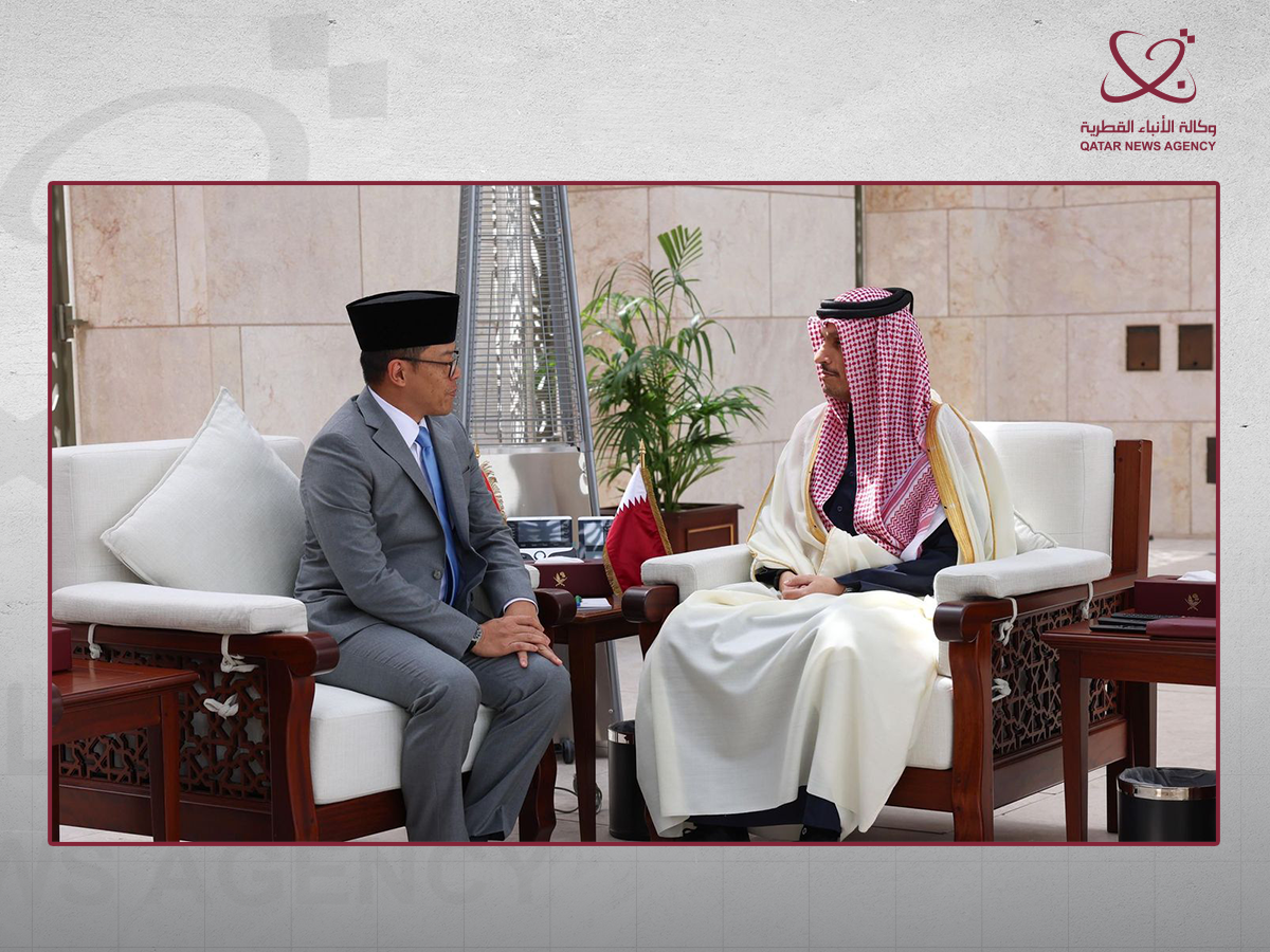 Qatar PM, Foreign Minister Meets Indonesian counterpart for talks