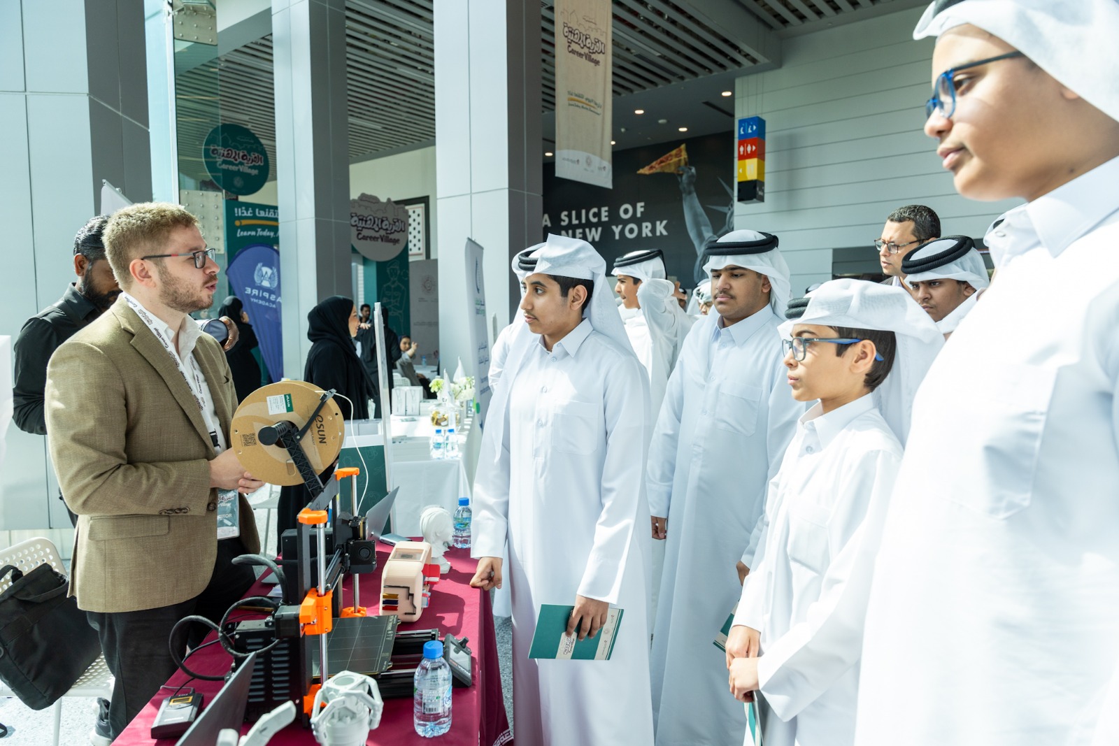 Organized by QCDC in Partnership with MoEHE and MoL Career Village Open Doors to Qatar’s Future Workforce Empowering youth via direct industry engagement