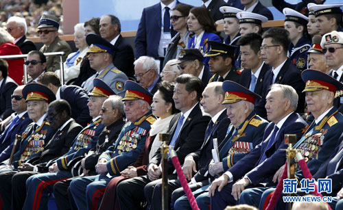 Xi Stands with Putin at Russia’s victory day Parade