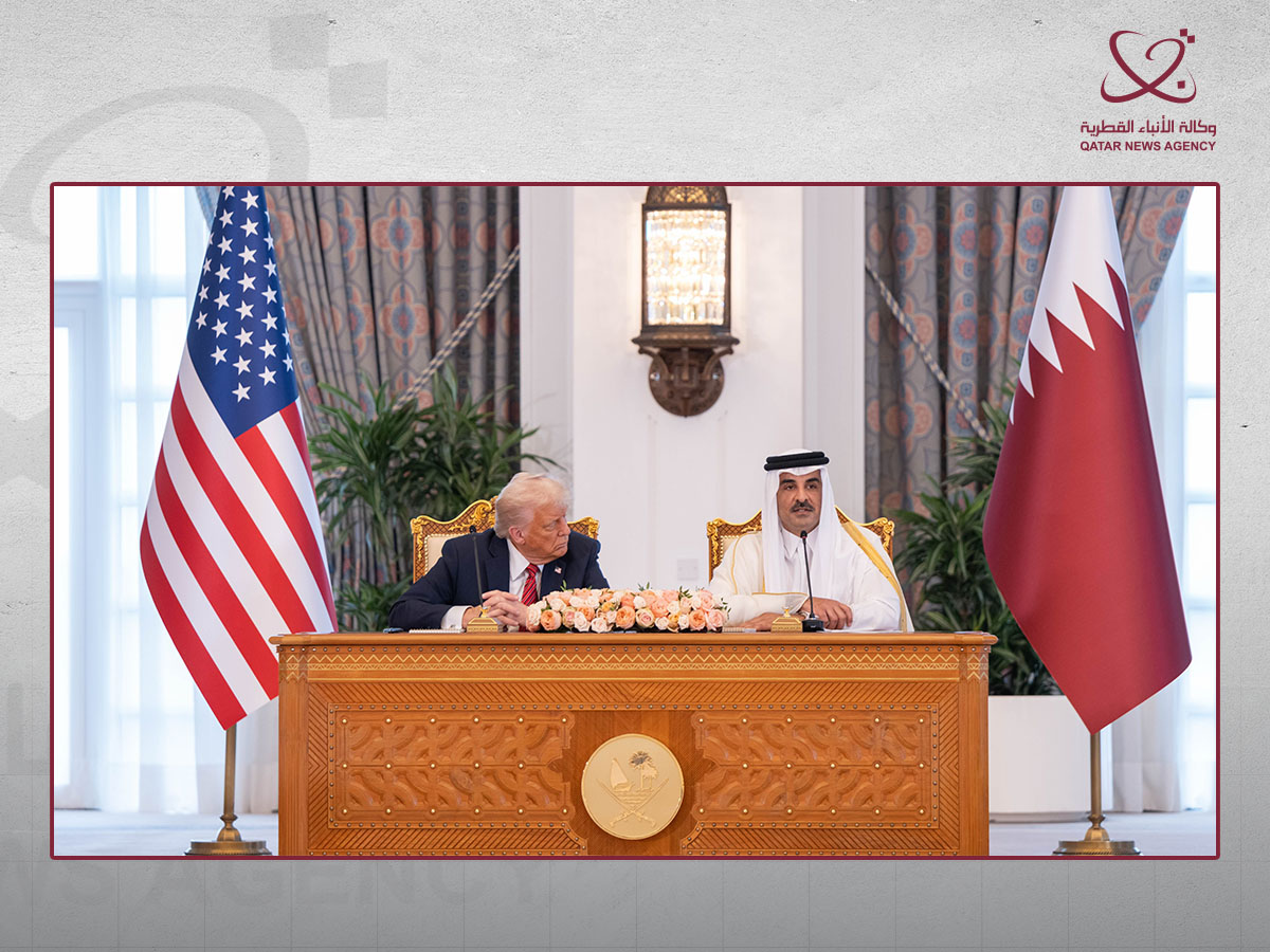 Joint Press Statements of Qatar Amir, US President