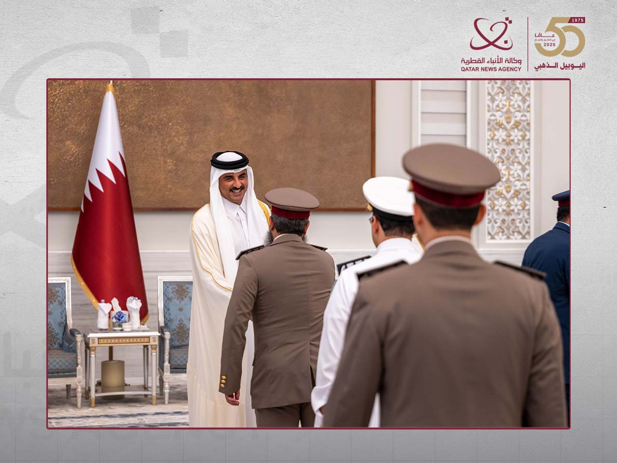 Qatar Amir receives Eid Al-Adha well-wishers