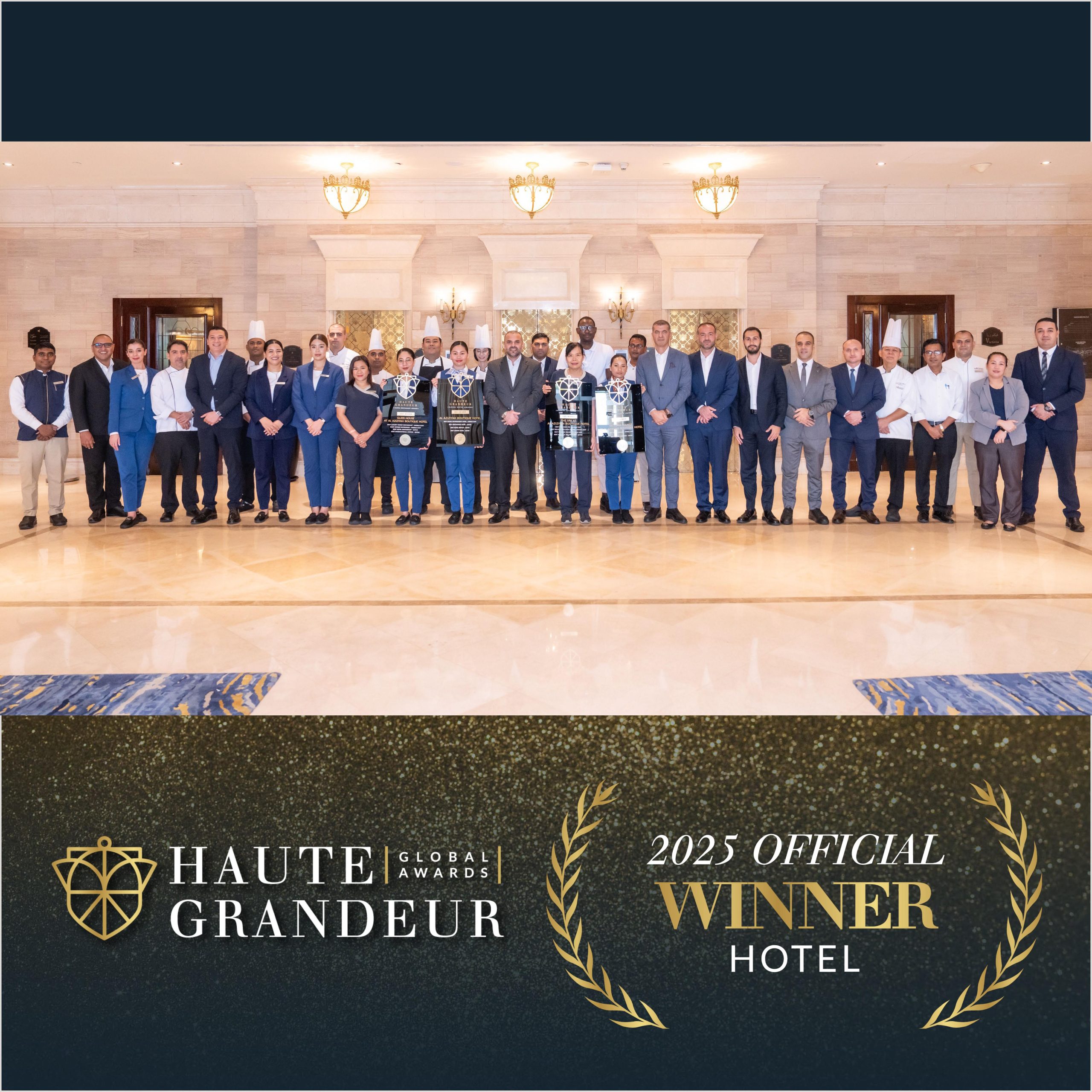 The Torch Doha, Al Aziziyah Boutique Hotel, and Mina Hotel & Residences Celebrate Multiple Awards at 2025 Haute Grandeur Global Excellence Awards!