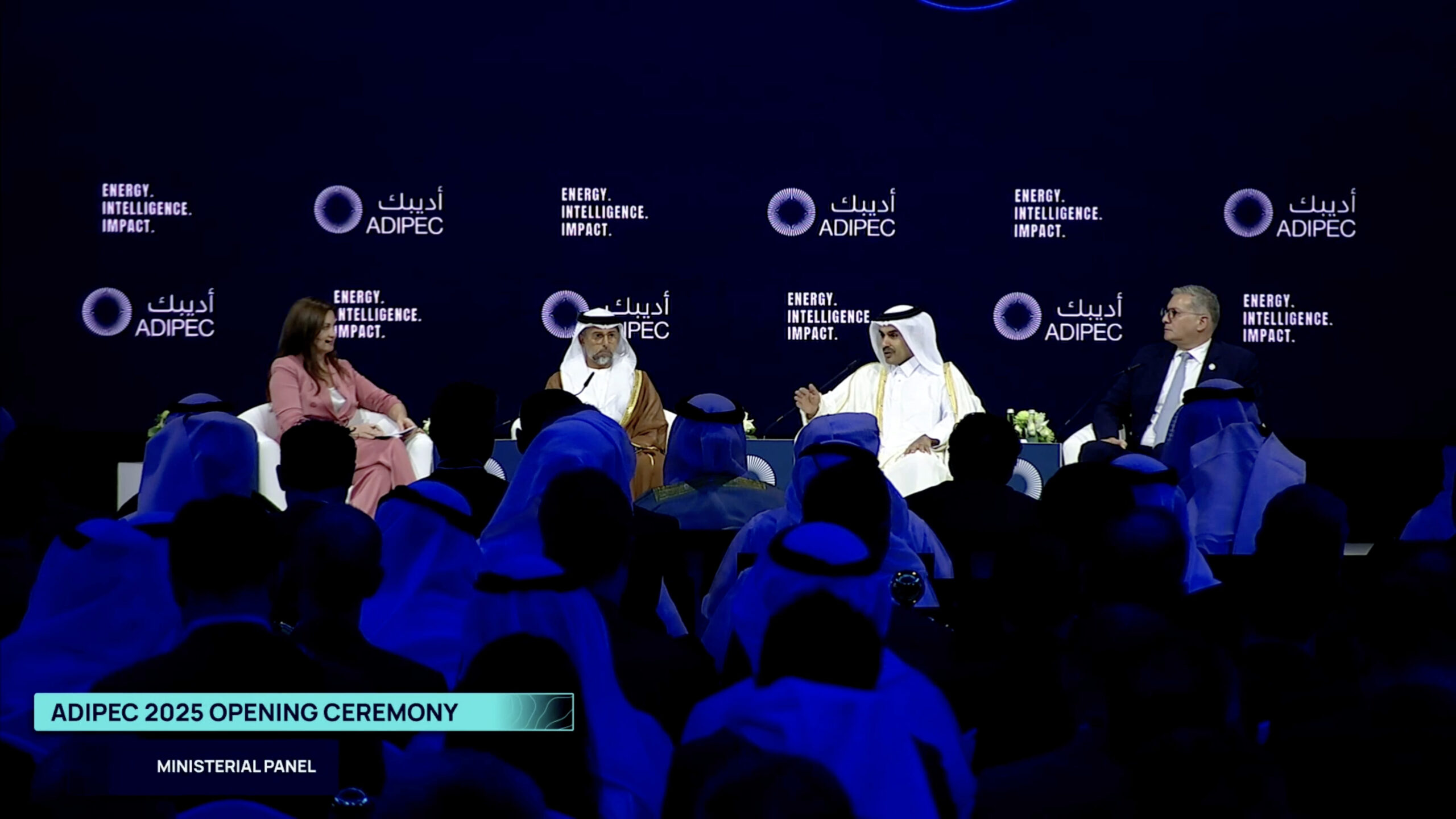 Speaking at ADIPEC’s opening energy panel, H.E. Minister Saad Sherida Al-Kaabi