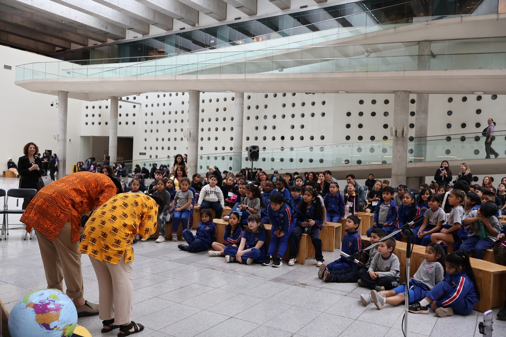 Qatar National Library and Years of Culture Stage Cultural Performance at La Moneda Cultural Center in Chile