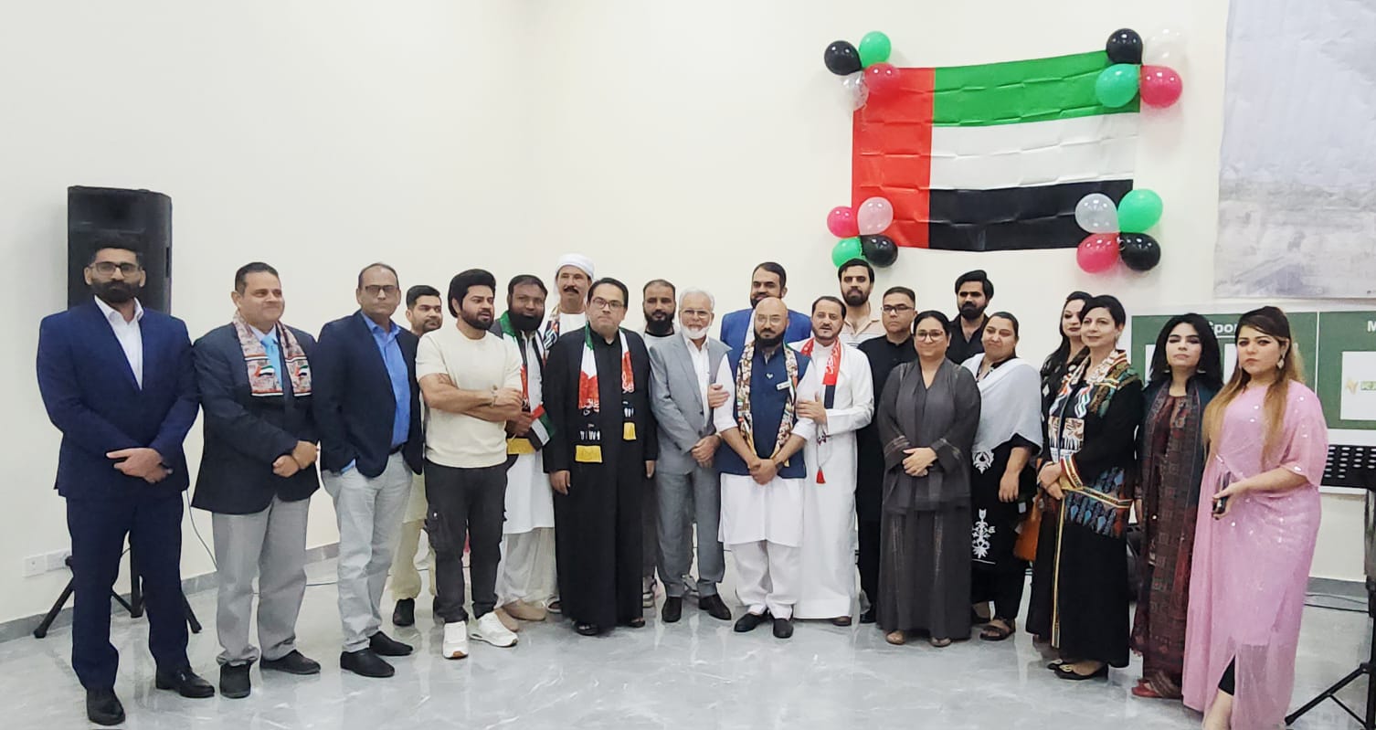 شارجہ میں پاکستانی کمیونٹی کی جانب سے یو اے ای کے 54ویں قومی دن پر شاندار تقریب