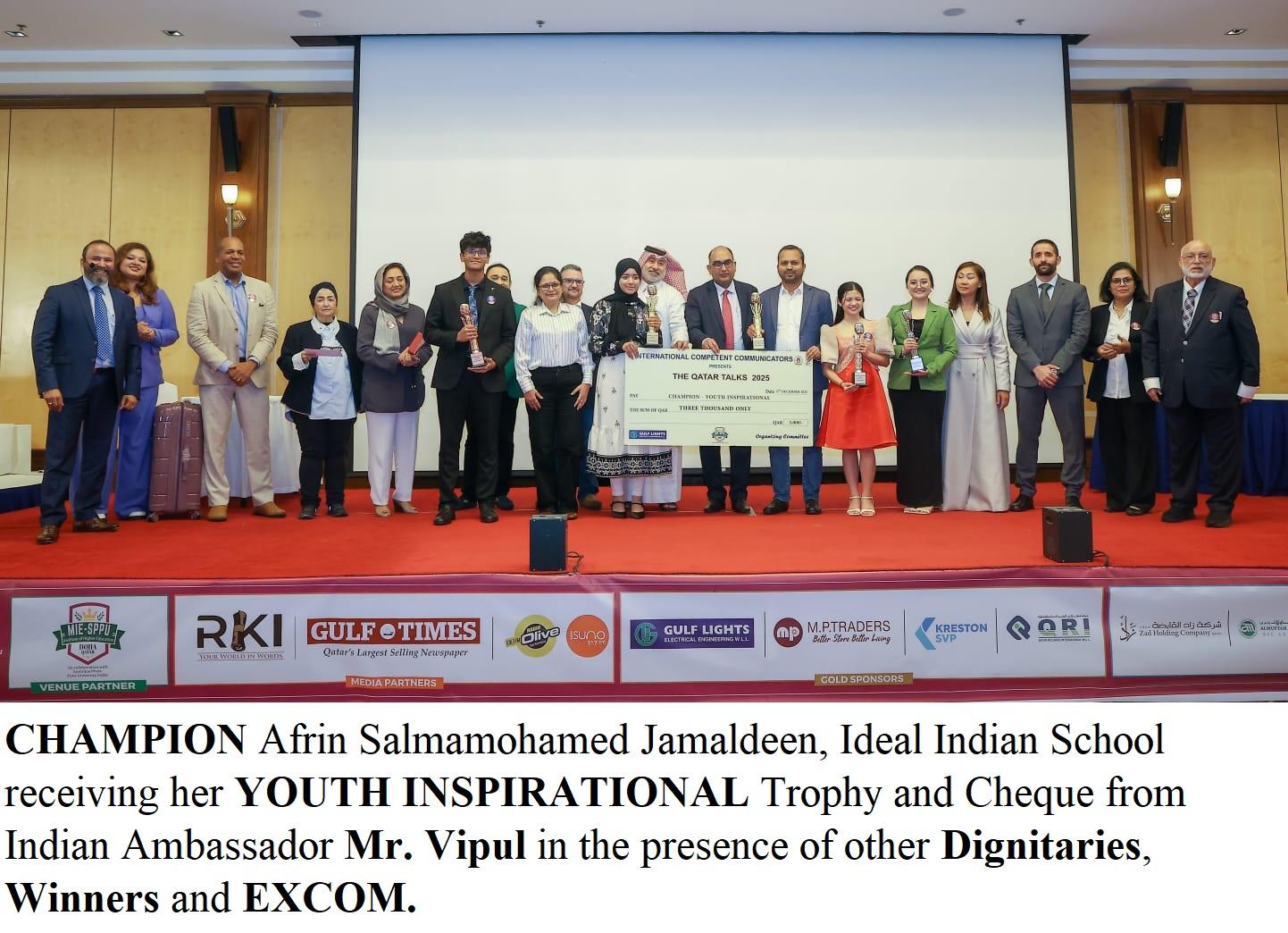 THE CHAMPION SPEAKERS OF QATAR 2025