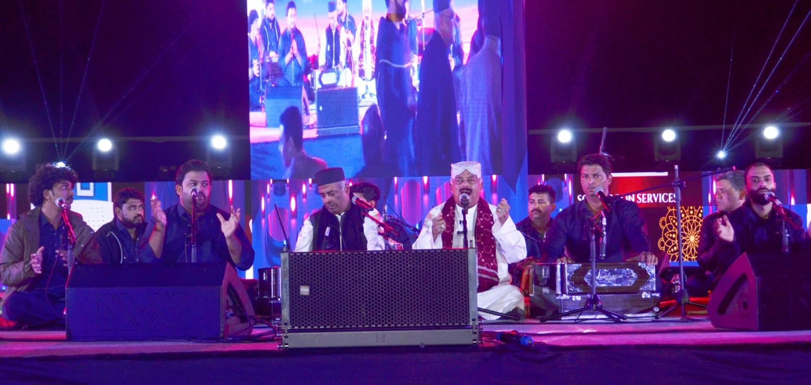 Qawwali Night Enthralls Massive Audience at Muscat Nights Festival