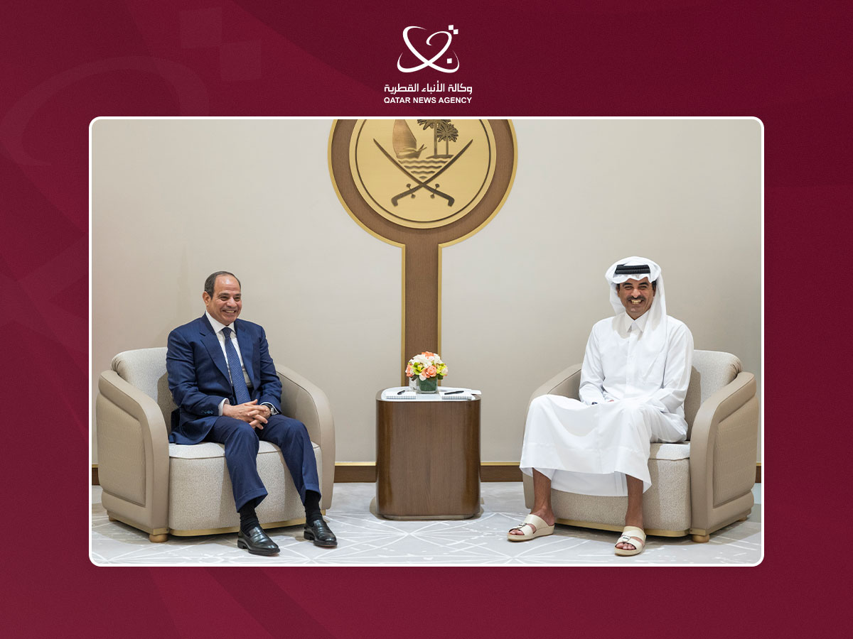 Qatar Amir, Egypt’s President Discuss Regional Developments