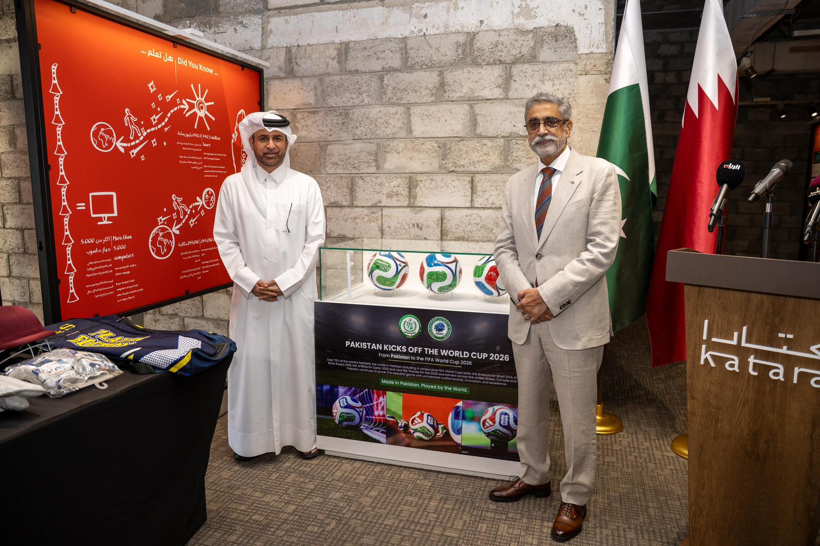 Pakistan Highlights Football Manufacturing Excellence at Katara Pavilion