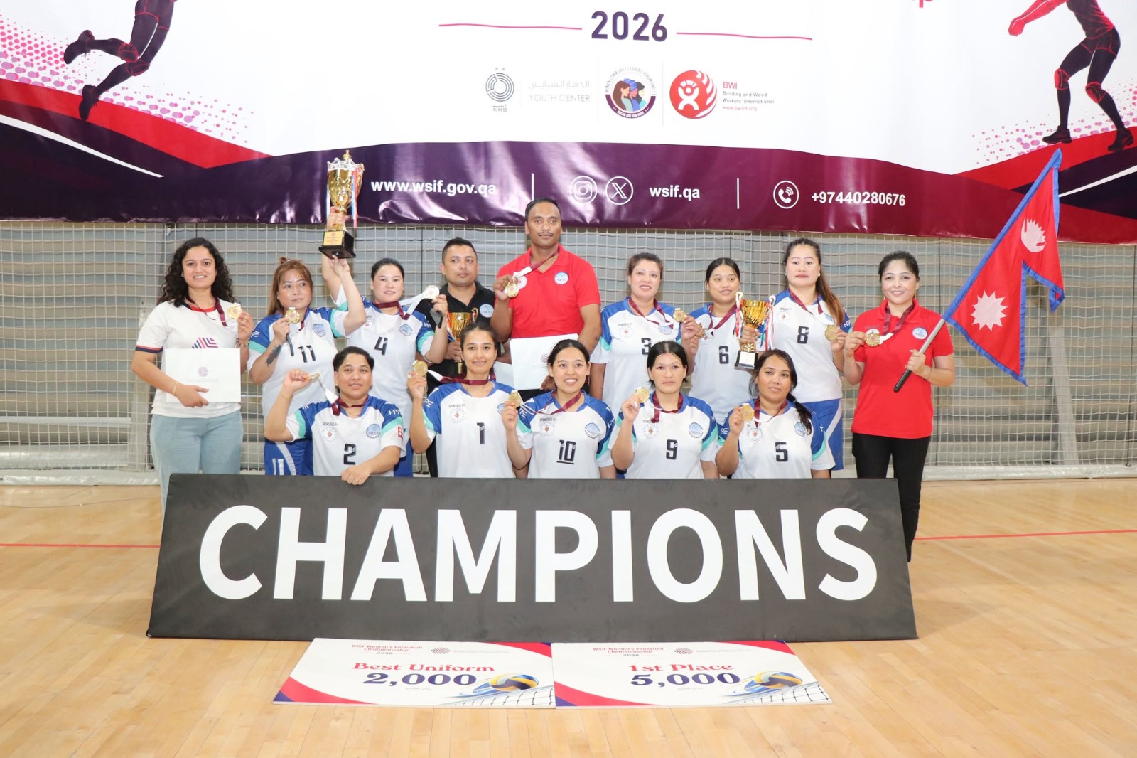 Nepali Women’s Volleyball Team Creates History in Qatar